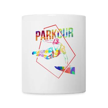 Beherzter Traceur Stadtparcours - Tasse - Weiß - Vorne