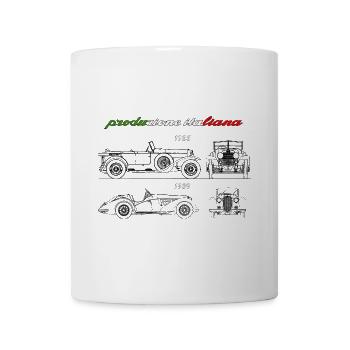 vintage car produced in Italy - Mug - white - Front