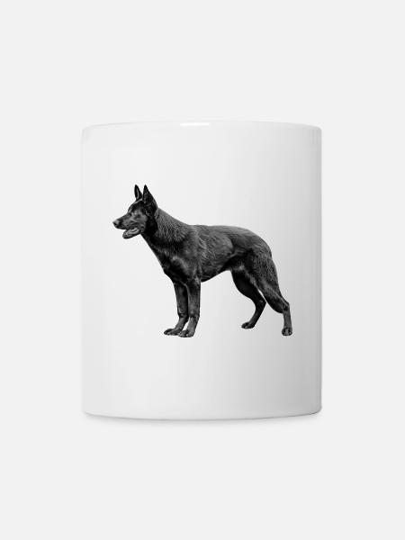 Schäferhund - Tasse - Weiß