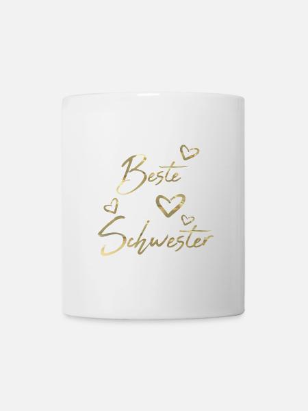 Beste Schwester - Tasse - Weiß