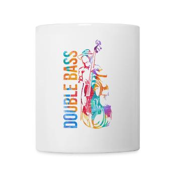 Wuchtiger Kontrabass Streichorchester - Tasse - Weiß - Vorne