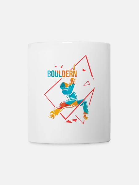 Geschmeidiger Boulderer Überhang - Tasse - Weiß