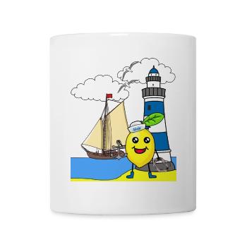 Seemann Zitrone sauer Seefahrt Matrosen Seemänner - Tasse - Weiß - Vorne