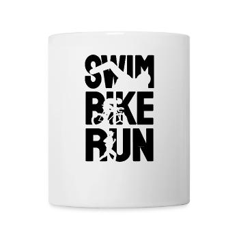 Triathlon Triathlet - Tasse - Weiß - Vorne