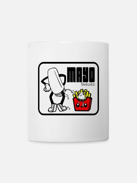 Mit Mayo - Tasse - Weiß