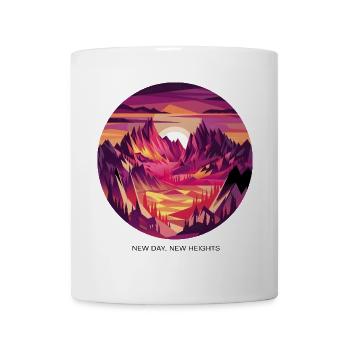 New Day, New Heights - Mug - white - Front