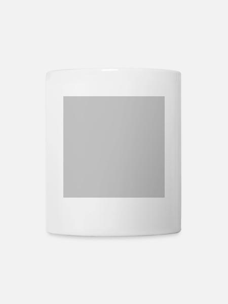 Quatrat in Grau - Tasse - Weiß