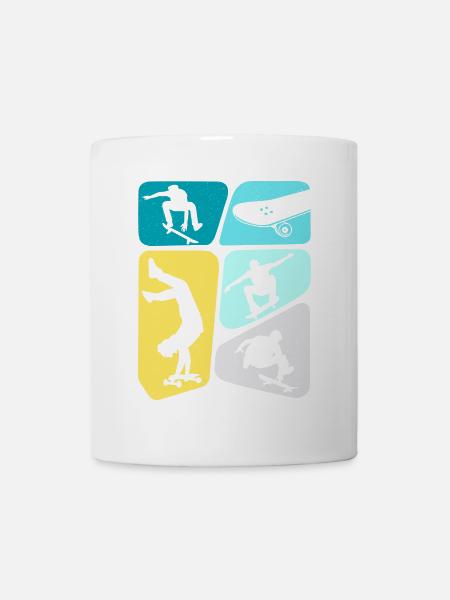 Skateboarder Skaten Skater Skateboard Jungen - Tasse - Weiß