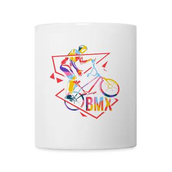 Trickreicher BMX Fahrer Halfpipe - Tasse - Weiß - Vorne