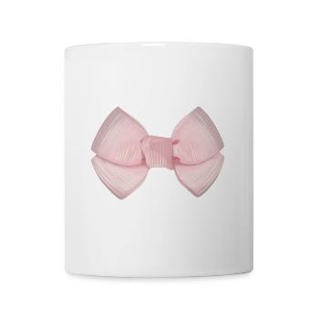 Schleife Rosa - Tasse - Weiß - Vorne
