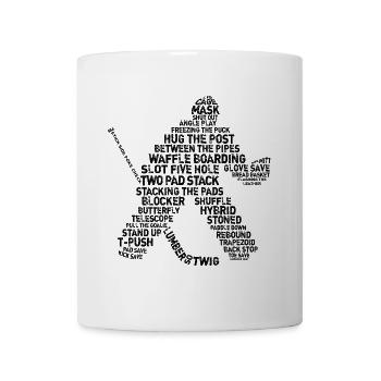 Gardien de but Lingo - version grunge de texte - Mug blanc - blanc - Devant