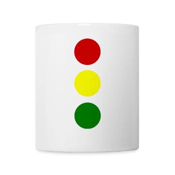 Ampel - Tasse - Weiß - Vorne