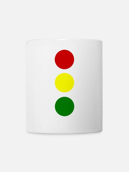 Ampel - Tasse - Weiß