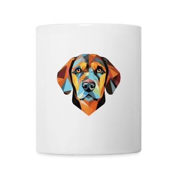 Berger De Beauce Hunderasse Aquarell Illustration - Tasse - Weiß - Vorne