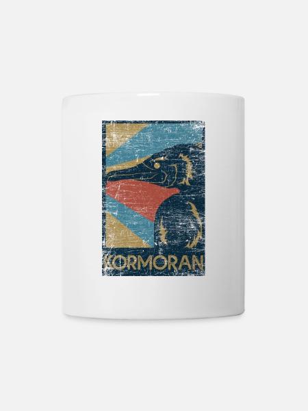 Tauchfreudiger Kormoran Meeresrabe - Tasse - Weiß