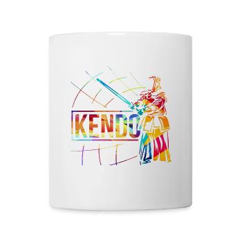 Traditionelles Kendo Bambustraining - Tasse - Weiß - Vorne
