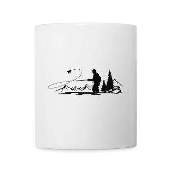 Sauerland Fliegenfischen - Tasse - Weiß - Vorne