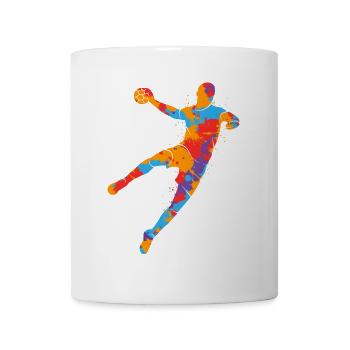 Handballspieler bunter Handballer Jungen Handball - Tasse - Weiß - Vorne