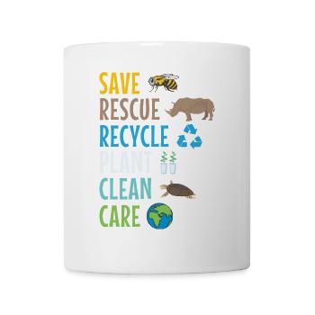 Umweltschützer Grüne Umweltschutz Spruch Öko - Tasse - Weiß - Vorne