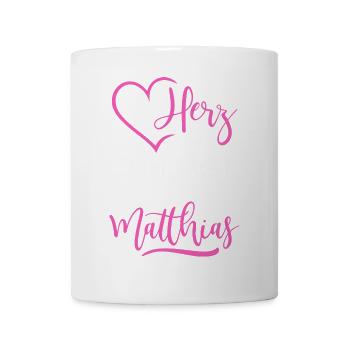 Mein Herz schlägt für Matthias - Tasse - Weiß - Vorne