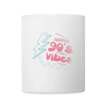 90's Vibes 90er 90s - Tasse - Weiß - Vorne