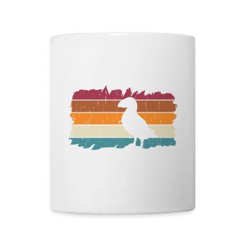 Retro Papageitaucher Puffin Papageientaucher - Tasse - Weiß - Vorne