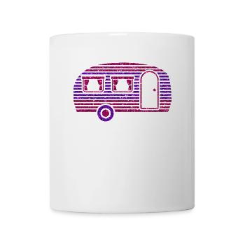 Wohnwagen - Tasse - Weiß - Vorne