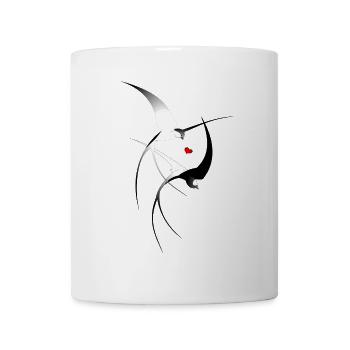 Vogel Schwalben - Tasse - Weiß - Vorne
