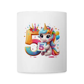 NUMBER 5 YEARS UNICORN 5TH BIRTHDAY - Mug - white - Front