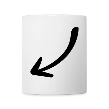 Pfeil - Pfeil - Tasse - Weiß - Vorne