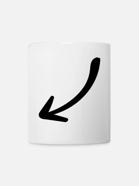 Pfeil - Pfeil - Tasse - Weiß