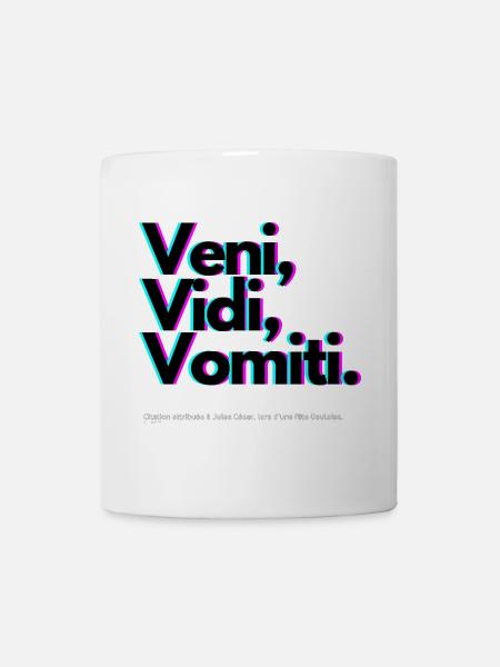 Veni Vidi Vomiti Neon - Mug blanc - blanc