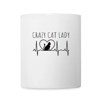 Katzen Hauskatze Herzschlag - Tasse - Weiß - Vorne