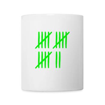 Strichliste 17 Jahre 17 Monate 17 Wochen - Tasse - Weiß - Vorne