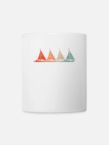 Segelboote Retro - Tasse - Weiß