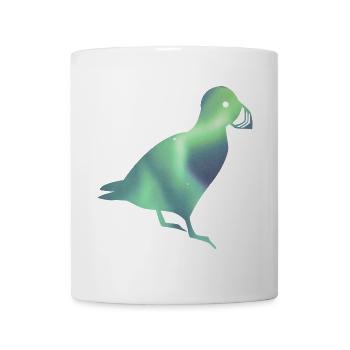 Island Papageitaucher Puffin Iceland Polarlicht - Tasse - Weiß - Vorne