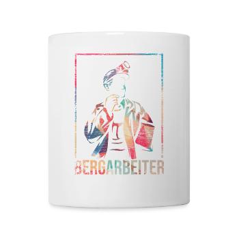 Rußiger Bergmann Schichtarbeit - Tasse - Weiß - Vorne