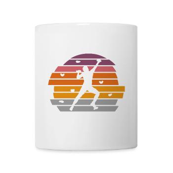 Klettern Boulder Bouldern Bergsteiger - Tasse - Weiß - Vorne
