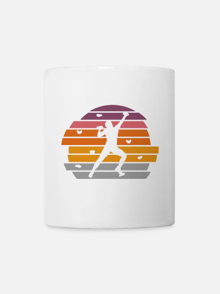 Klettern Boulder Bouldern Bergsteiger - Tasse - Weiß