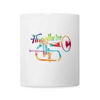 Leuchtendes Flügelhorn Bläserklasse - Tasse - Weiß - Vorne