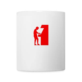 Automat Zocker Zocken Glücksspiel Glücksspieler - Tasse - Weiß - Vorne