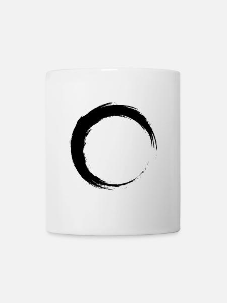 Kreis Schwarz - Tasse - Weiß