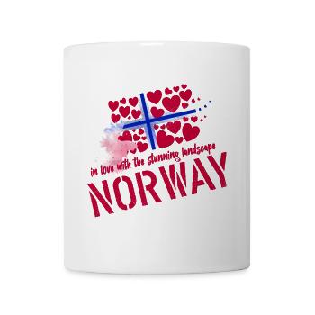 Norwegen Elch norge - Tasse - Weiß - Vorne