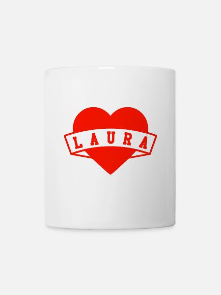 Vorname Laura - Tasse - Weiß