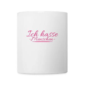 Ich hasse Menschen - Tasse - Weiß - Vorne
