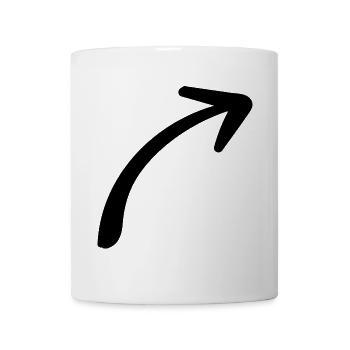 Pfeil - Pfeil - Tasse - Weiß - Vorne