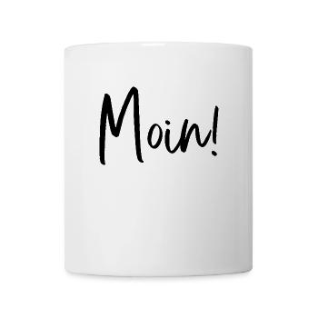 Moin Hamburg Plattdeutsch - Tasse - Weiß - Vorne
