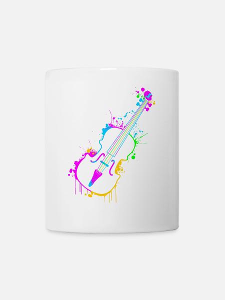 Violine - Tasse - Weiß