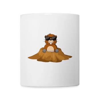 Maulwurf, Garten - Tasse - Weiß - Vorne