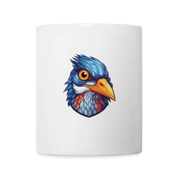 Kuckuck buntes Aquarell Cartoon Kawaii Tier - Tasse - Weiß - Vorne